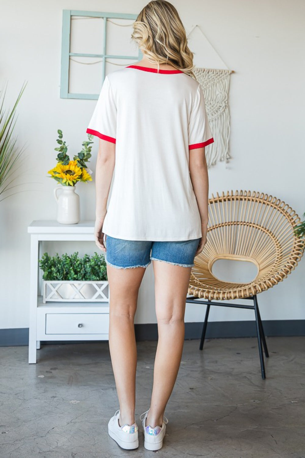 Heimish Full Size USA Contrast Trim Short Sleeve T-Shirt Heimish Full Size USA Contrast Trim Short Sleeve T-Shirt